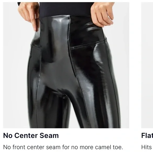 Spanx Shape Faux Leather patent leggings - Picture 3 of 7